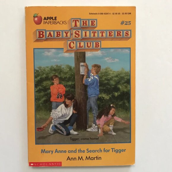 The Babysitters Club #25 Mary Anne and the Search for Tigger Paperback Book - Picture 1 of 5